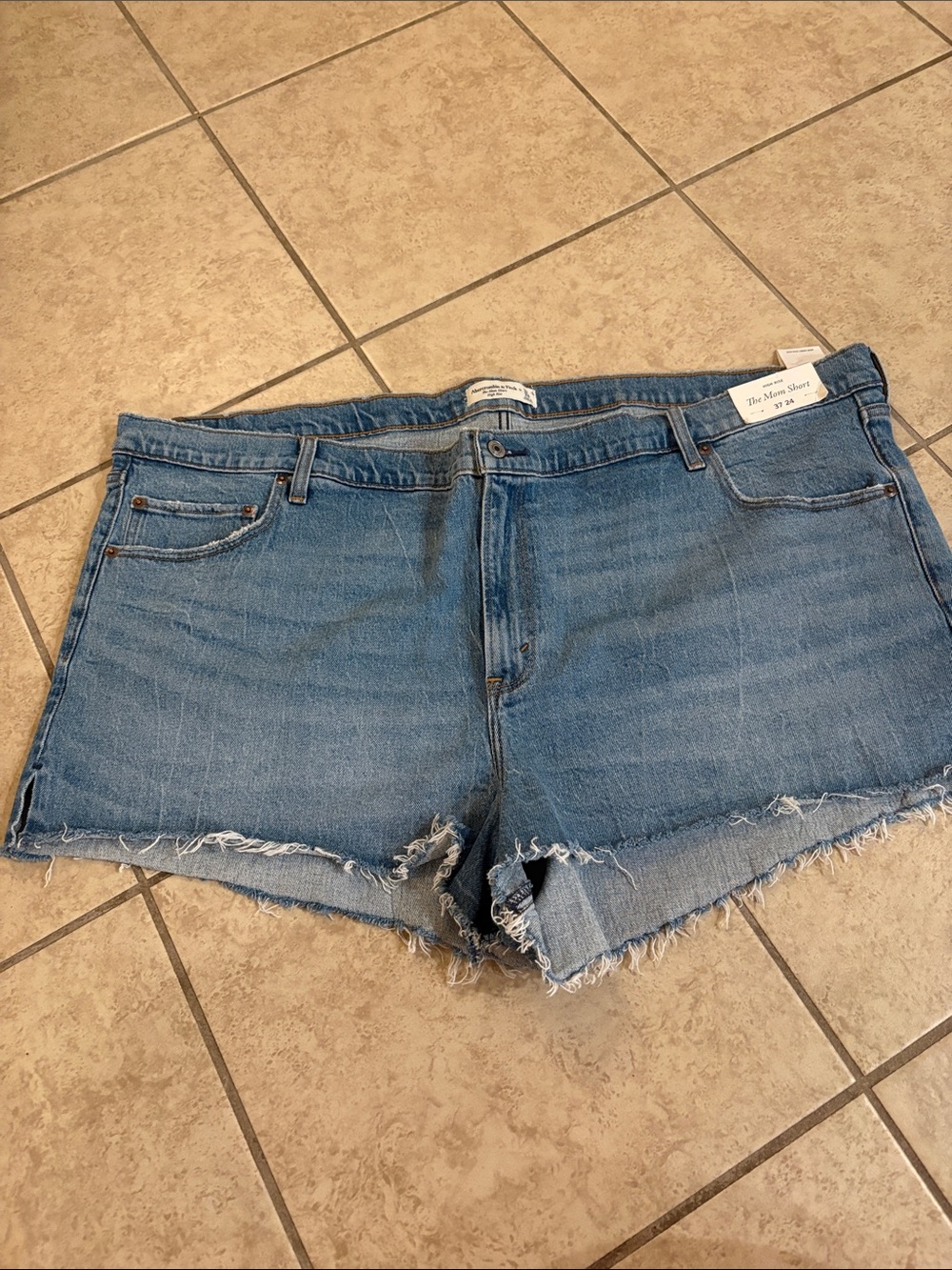 Abercombie & Fitch The Mom short high rise size 24 (plus size) NWT